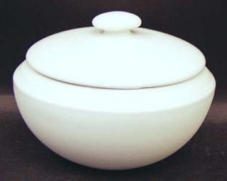 Dansk Centry White Sugar Bowl & Lid, Fine China Dinnerware   White Matte Texture