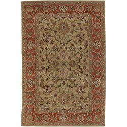 Hand tufted Traditional Mandara Rug (79 Round) (MultiPattern OrientalMeasures 0.75 inch thickTip We recommend the use of a non skid pad to keep the rug in place on smooth surfaces.All rug sizes are approximate. Due to the difference of monitor colors, s