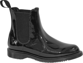 Womens Dr. Martens Faun Chelsea Boot   Black Patent Lamper Boots