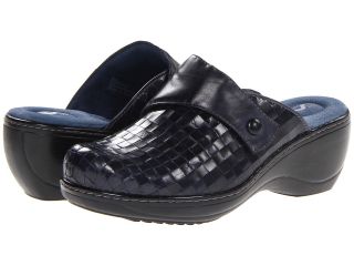 SoftWalk Memphis Womens Clog Shoes (Navy)