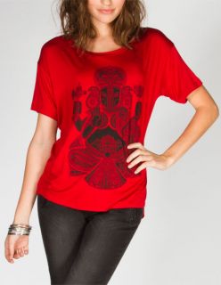Hindu Goddess Womens Hi Low Tee Red In Sizes X Small, X Large, Large,