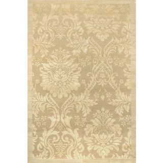 Impressions Antique Damask/ Gold ivory Area Rug (6 X 9) (GoldSecondary colors IvoryPattern FloralTip We recommend the use of a non skid pad to keep the rug in place on smooth surfaces.All rug sizes are approximate. Due to the difference of monitor colo