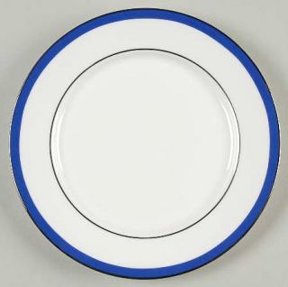 Lenox China Emma Bread & Butter Plate, Fine China Dinnerware   Blue Band, Platin