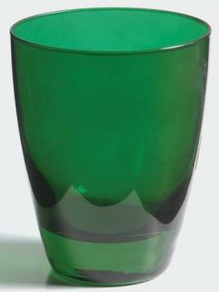 Lenox Holiday Gems Emerald Double Old Fashioned   Green Bowl, Clear Stem