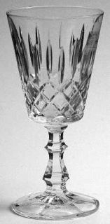 Royal Crystal Rock Rcy7 Wine Glass   Clear,Crisscross&Vertical Cut,No Trim