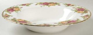 Royal Albert Old Country Roses Large Rim Soup Bowl, Fine China Dinnerware   Mont