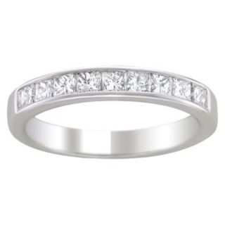 1/4 CT.T.W. Diamond Band Ring in 14K White Gold   Size 7.5