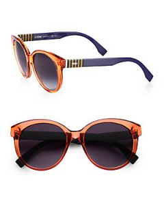 Fendi Pequin Acetate Sunglasses   Orange