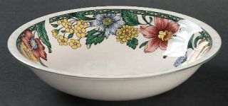 Nikko Caribe Soup/Cereal Bowl, Fine China Dinnerware   Reflections,Tropical Flor