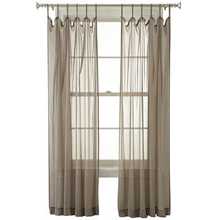 ROYAL VELVET Lantana Tab Top Curtain Panel, Gray