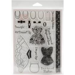 Stamping Scrapping Spellbinders Matching Clear Stamps all Dressed Up