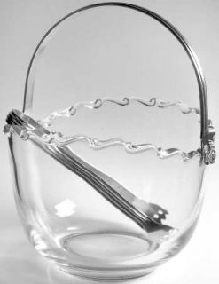 Fostoria Century (Pressed) Ice Bucket with Detachable Handle and Tongs   Stem #2