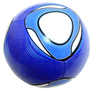 Indoor Outdoor Blue And White Soccer Ball Size 4 (White, blueSize 4 Weight 14.8151 ounces )