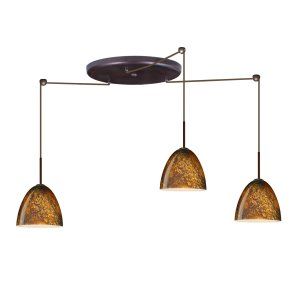 Besa Lighting BEL 3JW 4470CE LED BR Vila Pendant