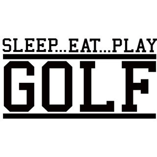 Sleepeatplay Golf Vinyl Art Quote