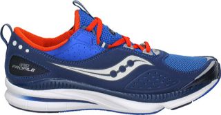 Mens Saucony Grid Profile   Navy/Blue/Red Running Shoes