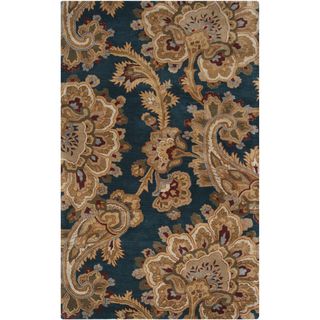 Hand tufted Beggs Navy Rug (33 X 53)