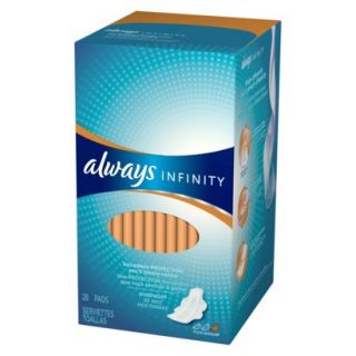 Always Infinity Overnight, Unscented with Wings, 28 count