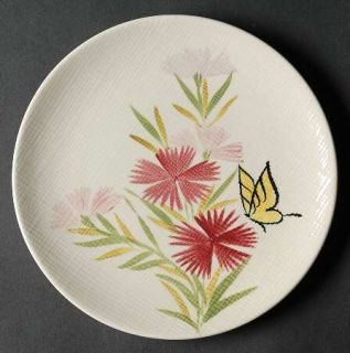 Red Wing Pink Spice Salad Plate, Fine China Dinnerware   Anniversary Shape, Butt