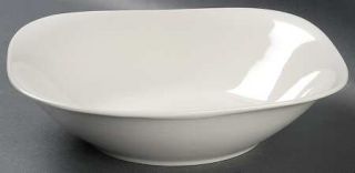 Thomson Quadro 9 Round Vegetable Bowl, Fine China Dinnerware   All White,Rounde