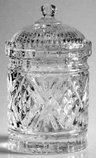 Godinger Crystal Dublin Jam/Jelly with Lid   Shannon Collection, Cut