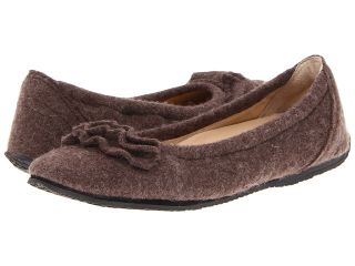 Haflinger Frill Womens Flat Shoes (Brown)