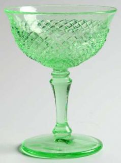 Westmoreland English Hobnail Green (Round Foot) Champagne/Tall Sherbet   Stem #5