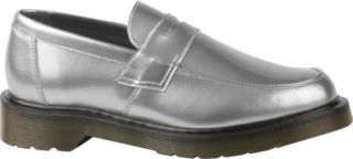 Womens Dr. Martens Abby Penny Loafer   Pewter Spectra Patent Penny Loafers