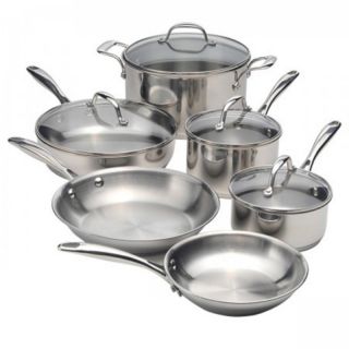 Oneida Pro Series Stainless Steel Cookware 10 pc. Set Multicolor   62742