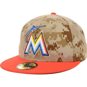 Miami Marlins New Era MLB Authentic Collection Stars and Stripes 59FIFTY Cap