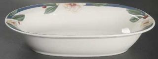 Citation Savannah Grove 10 Oval Vegetable Bowl, Fine China Dinnerware   White M