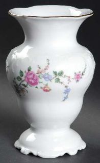 Royal Kent (Poland) Rkt3 Vase, Fine China Dinnerware   Floral,Extra Blue Flowers