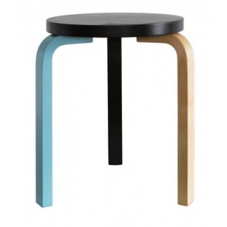 Artek Special Edition Stool by Mike Meiré 713 Seat Finish Black, Legs Finish