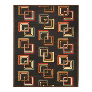 Black Retro chick Rug (53 X 73)