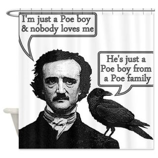  Poe Boy Shower Curtain  Use code FREECART at Checkout