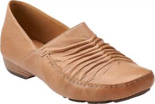 Womens Clarks Fara Adele   Beige Leather Low Heel Shoes