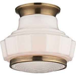 Hudson Valley HV 3809F AGB Odessa 1 Light Flush Mount