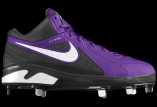 Nike Air MVP Elite 3/4 Metal iD Custom (Wide) Mens Baseball Cleats   Purple