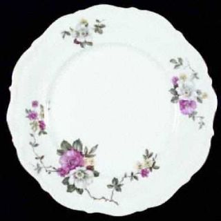 Winterling   Bavaria Meadow Rose Dinner Plate, Fine China Dinnerware   Pink,Yell