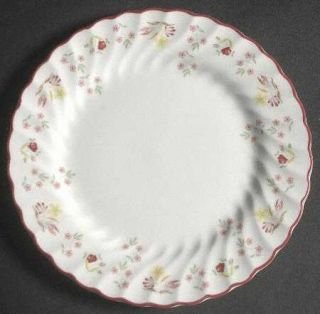 Wedgwood Charlotte (Red Trim, Older) Bread & Butter Plate, Fine China Dinnerware