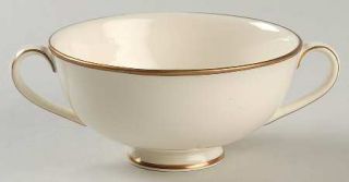 Royal Doulton Heather (Gold Trim, Albion Shape) Footed Cream Soup Bowl, Fine Chi