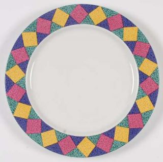 Signature Harlequin 12 Chop Plate/Round Platter, Fine China Dinnerware   Pink,P