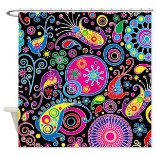  Psychedelic Pattern Shower Curtain  Use code FREECART at Checkout