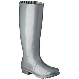 Womens Classic Knee High Rain Boot   Gray 9