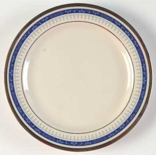 Pickard Grace Bread & Butter Plate, Fine China Dinnerware   Blue Band,Scrolls,Wi