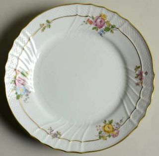 Richard Ginori Elba Salad Plate, Fine China Dinnerware   Vecchio Shape, Flowers
