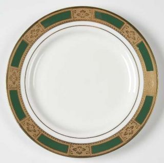 John Aynsley Empress Laurel Bread & Butter Plate, Fine China Dinnerware   Gold E