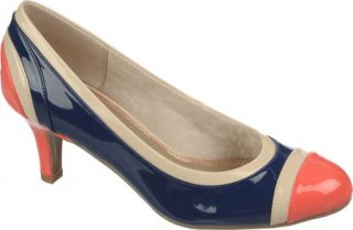 Womens Life Stride Populist   Coral/Nude/Navy Synthetic High Heels