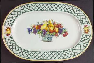 Villeroy & Boch Basket 13 Oval Serving Platter, Fine China Dinnerware   Fruit B