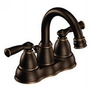 Moen CA84913BRB Banbury Two handle low arc bathroom faucet